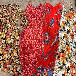 Women’s floral rompers and dresses